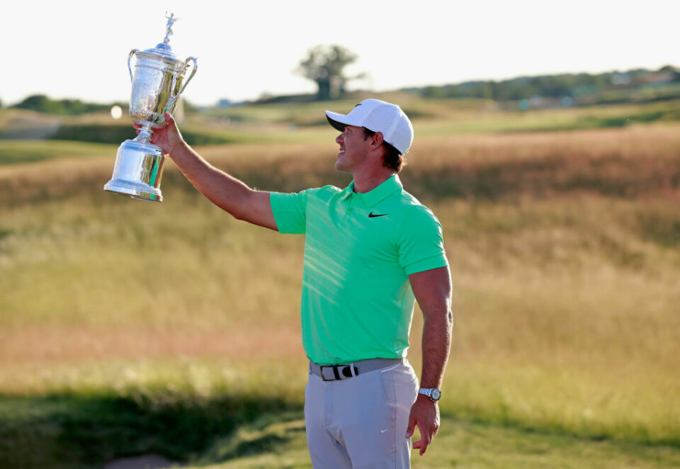 Koepka tangerte McIlroys U.S. Open-rekord
