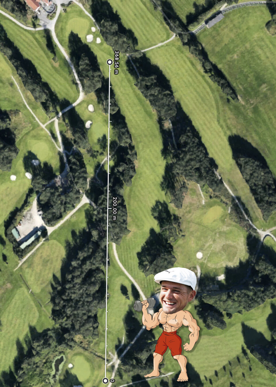 Slik ville DeChambeaus monsterdrive sett ut på norske golfbaner!