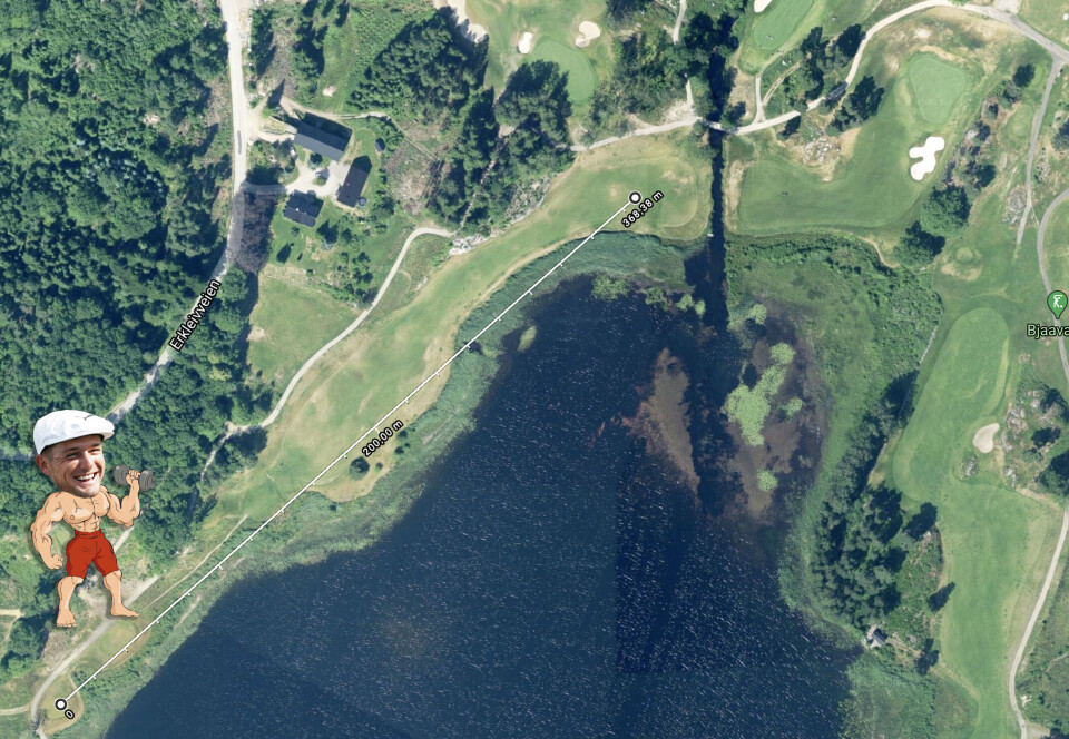 Slik ville DeChambeaus monsterdrive sett ut på norske golfbaner!