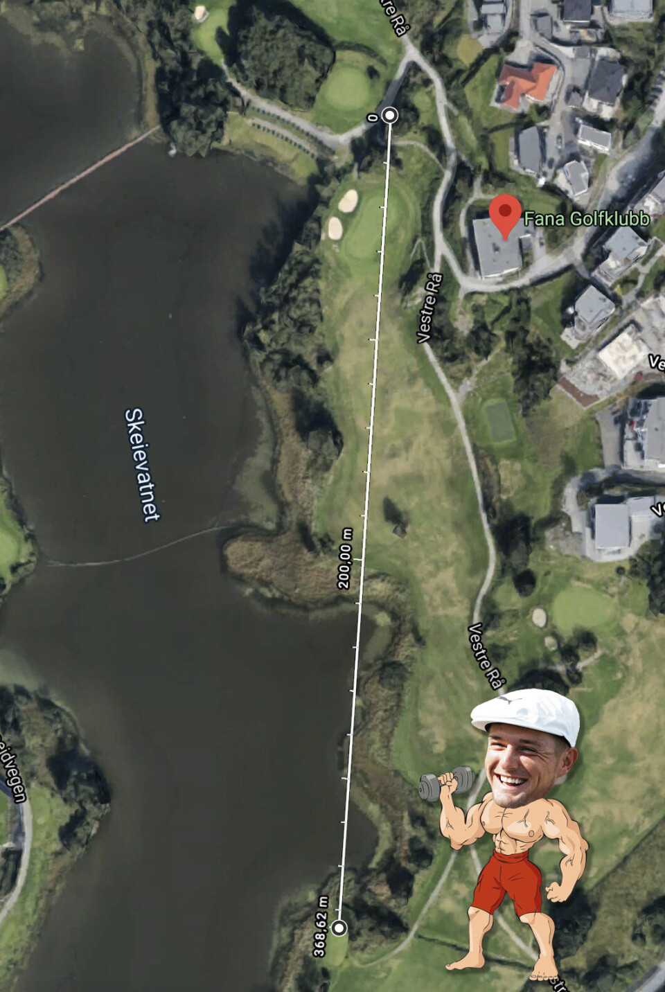 Slik ville DeChambeaus monsterdrive sett ut på norske golfbaner!