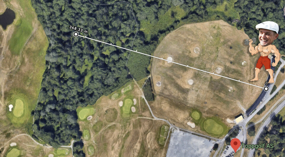 Slik ville DeChambeaus monsterdrive sett ut på norske golfbaner!