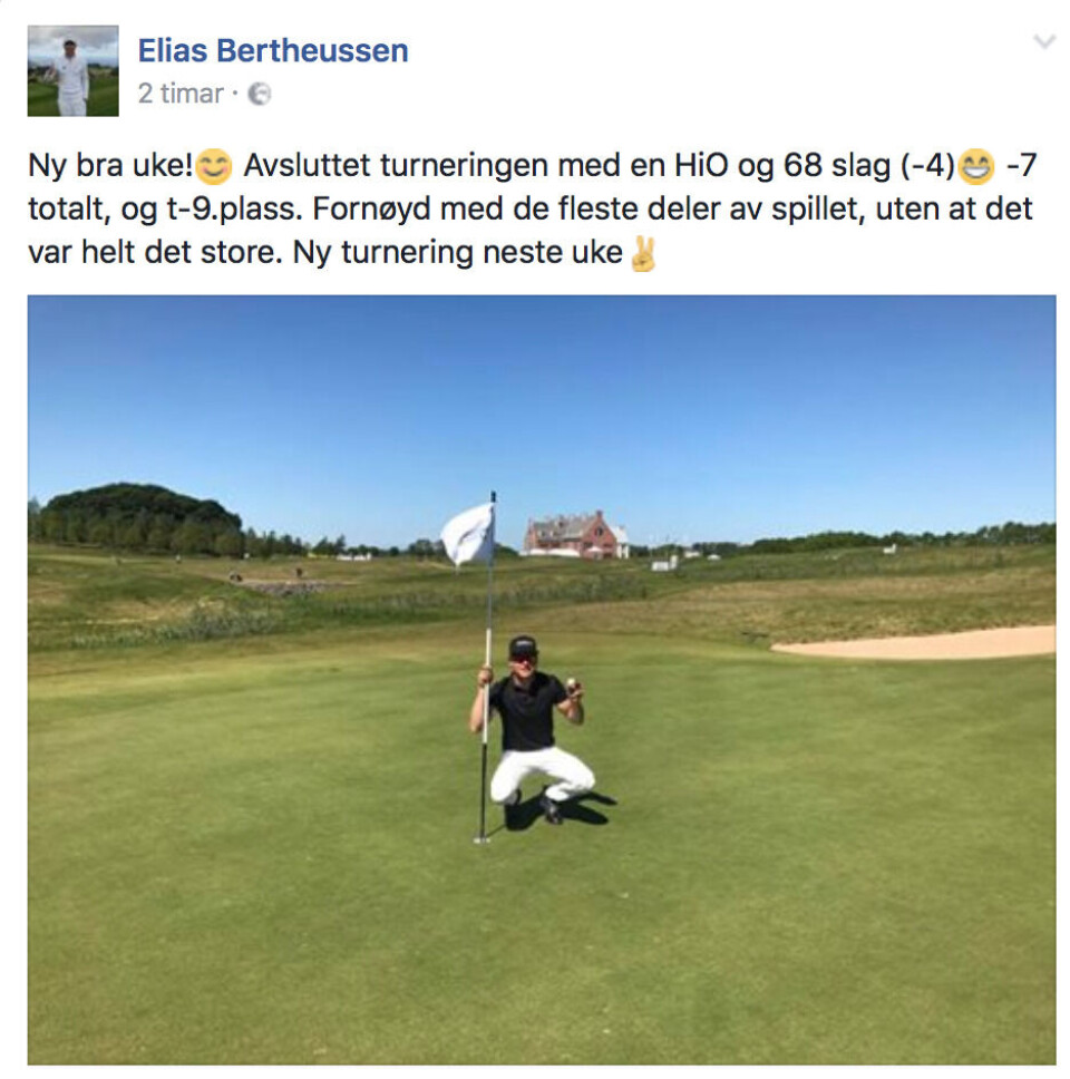 Snek seg til topp-10 med hole-in-one