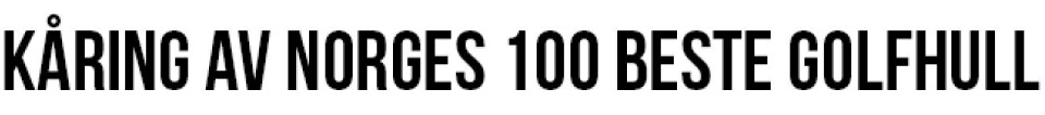 Vi kårer Norges 100 beste golfhull!