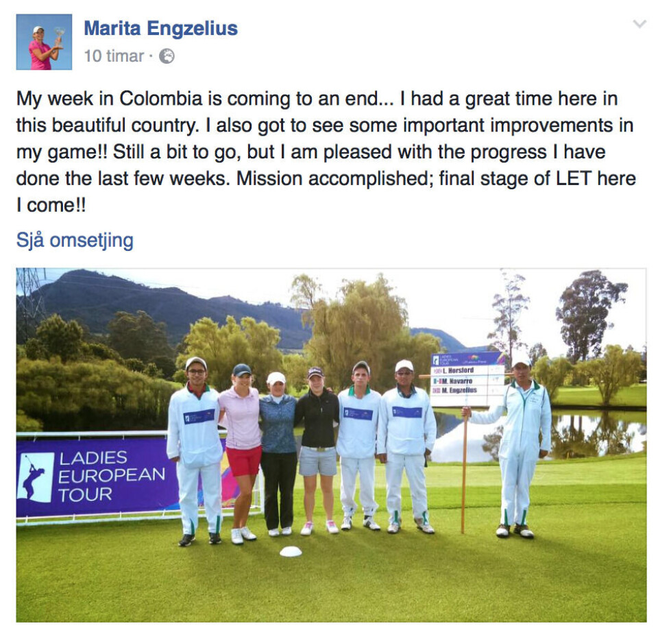 Engzelius klar for europatour-finalen