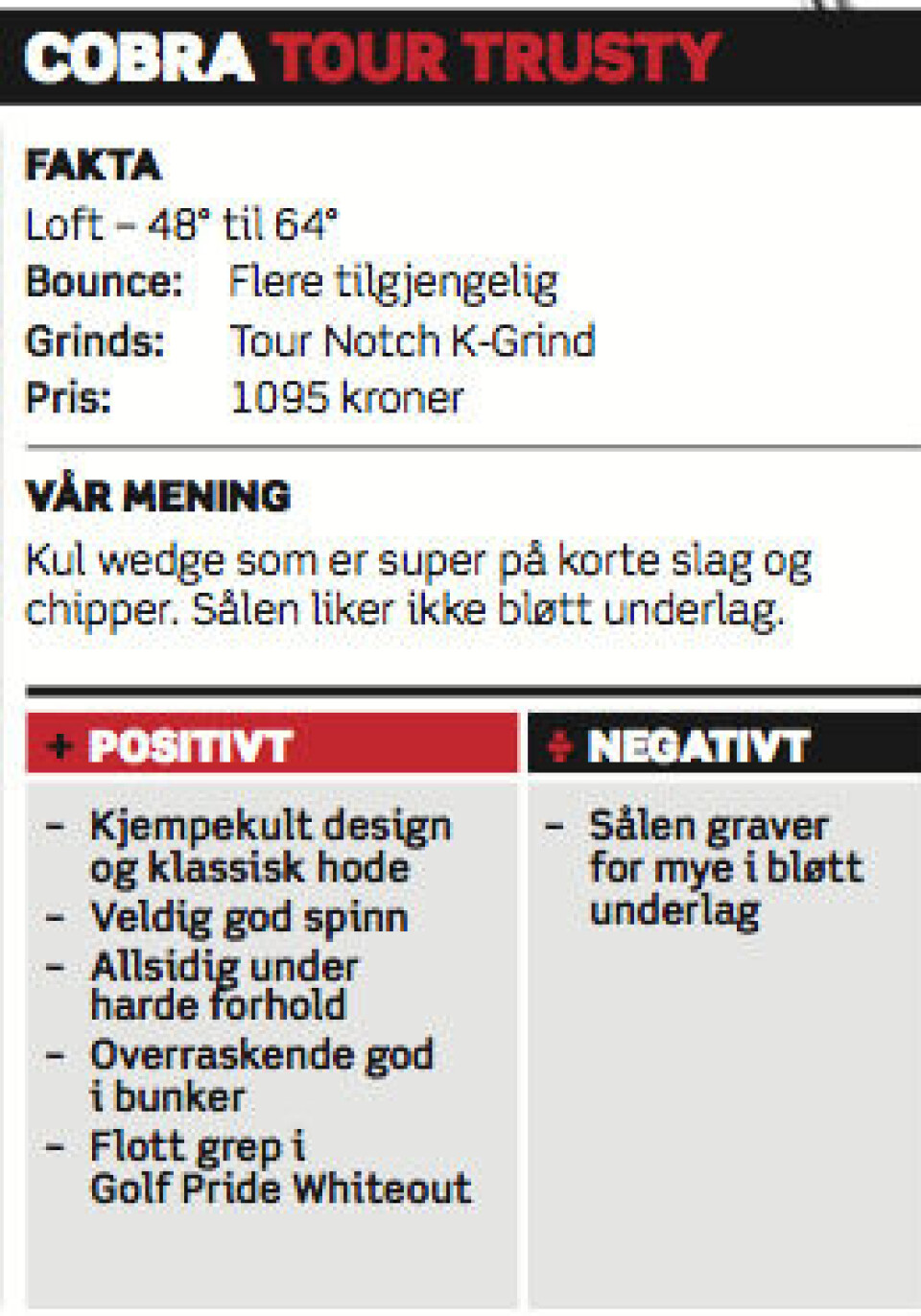 Utstyrstest 2014: Wedger