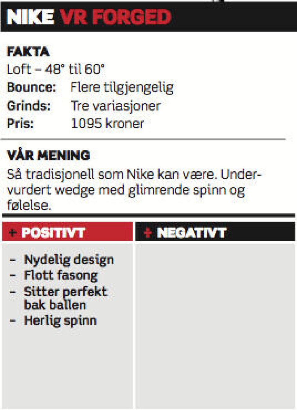 Utstyrstest 2014: Wedger
