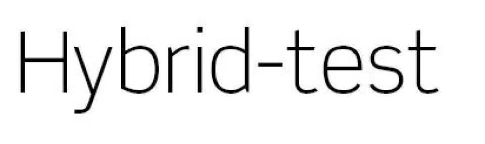Utstyrstest 2014: Hybrider
