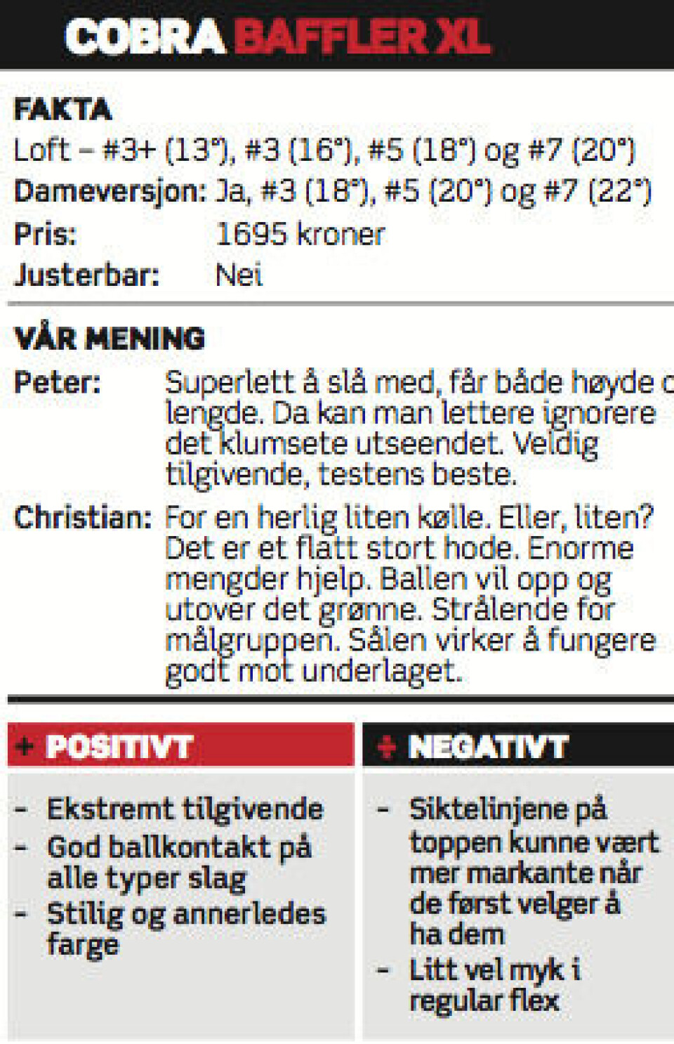 Utstyrstest 2014: Wooder
