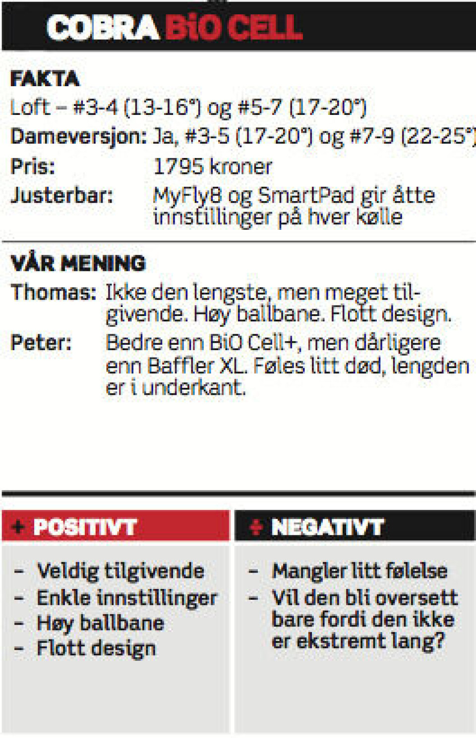 Utstyrstest 2014: Wooder