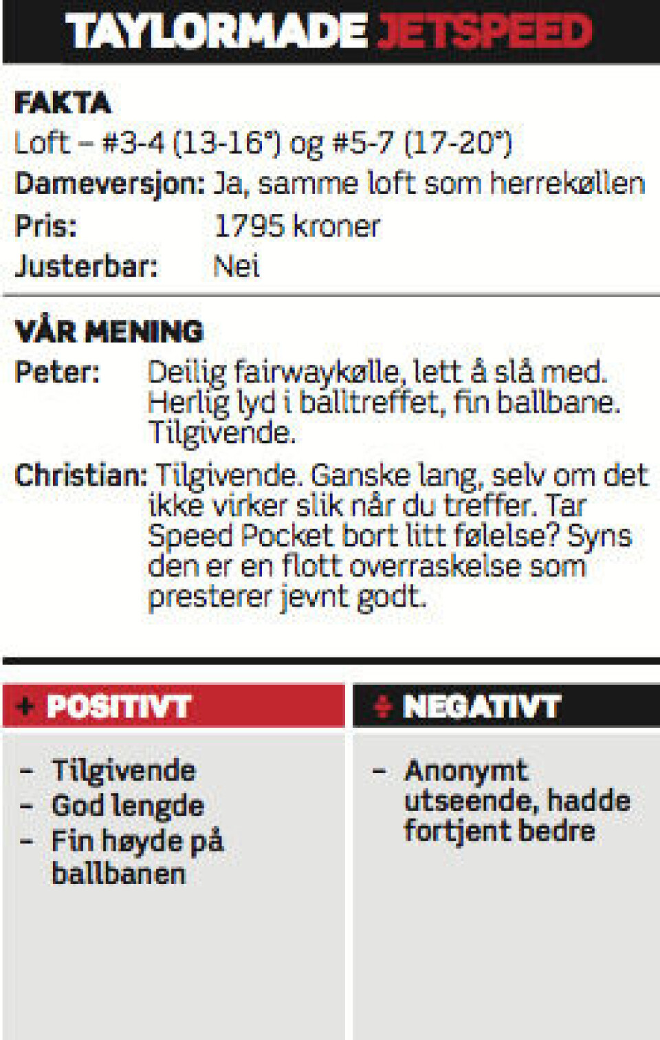 Utstyrstest 2014: Wooder