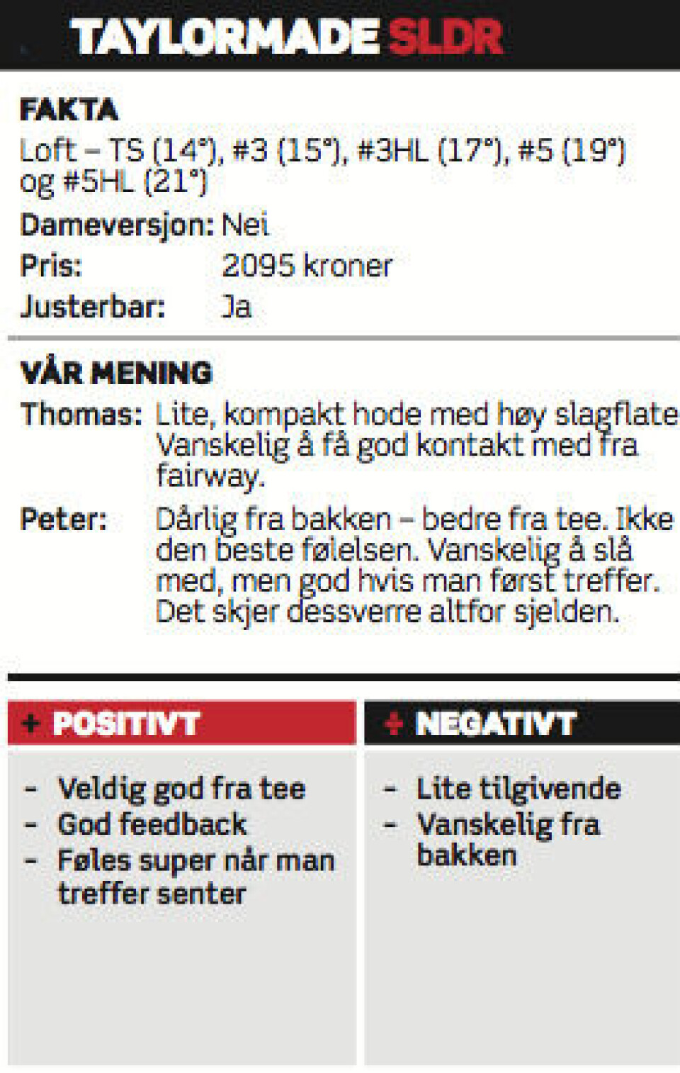 Utstyrstest 2014: Wooder
