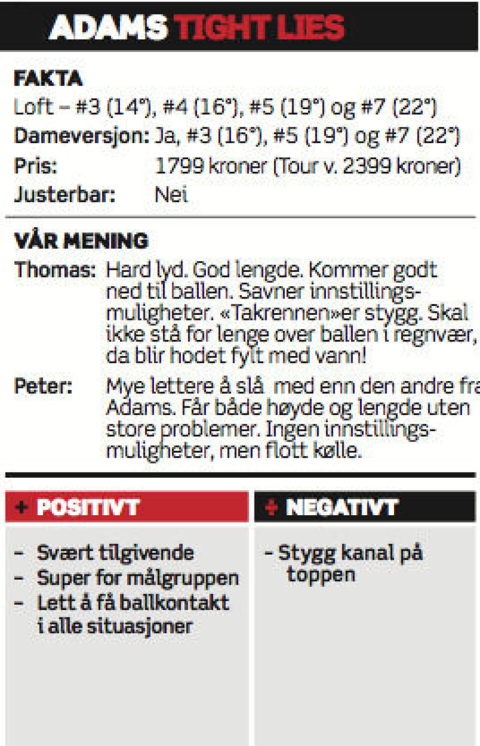 Utstyrstest 2014: Wooder