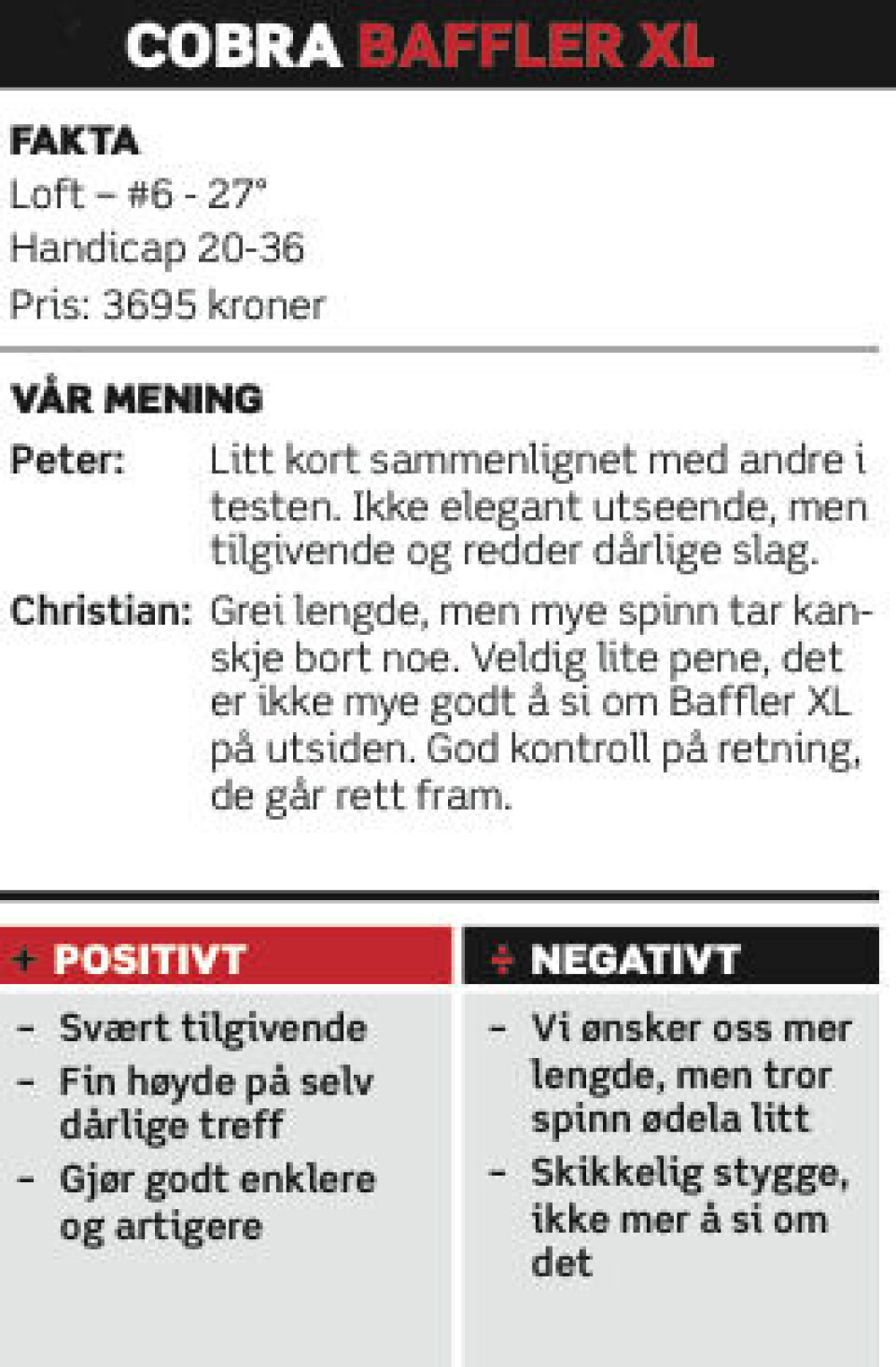 Utstyrstest 2014: Jern