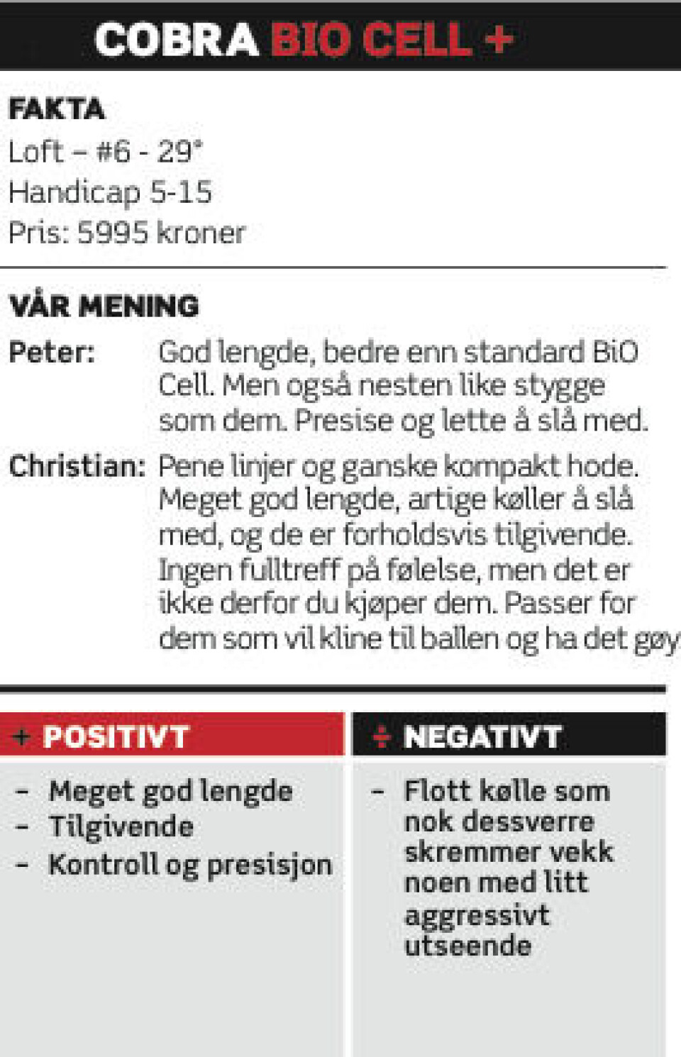 Utstyrstest 2014: Jern