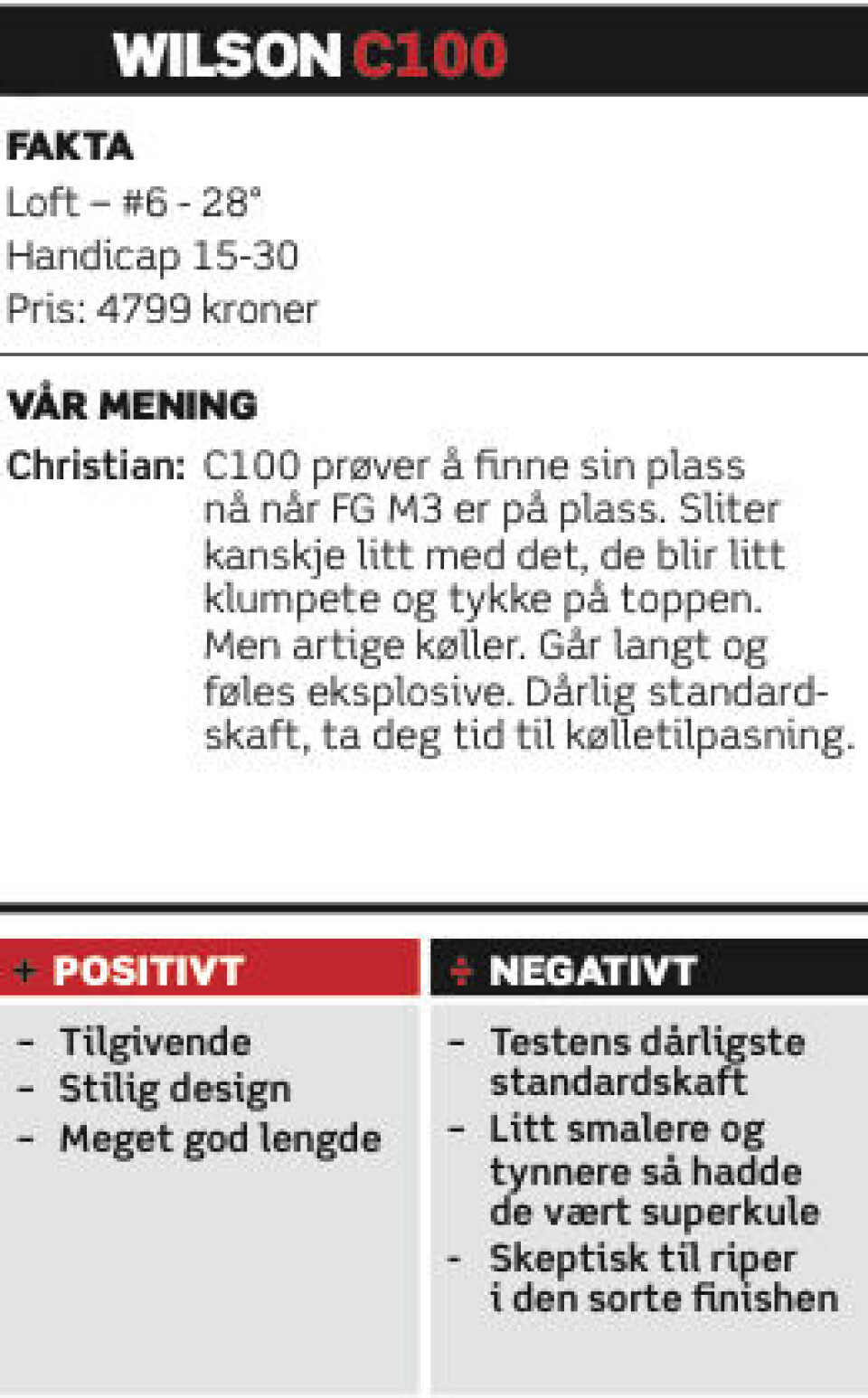 Utstyrstest 2014: Jern
