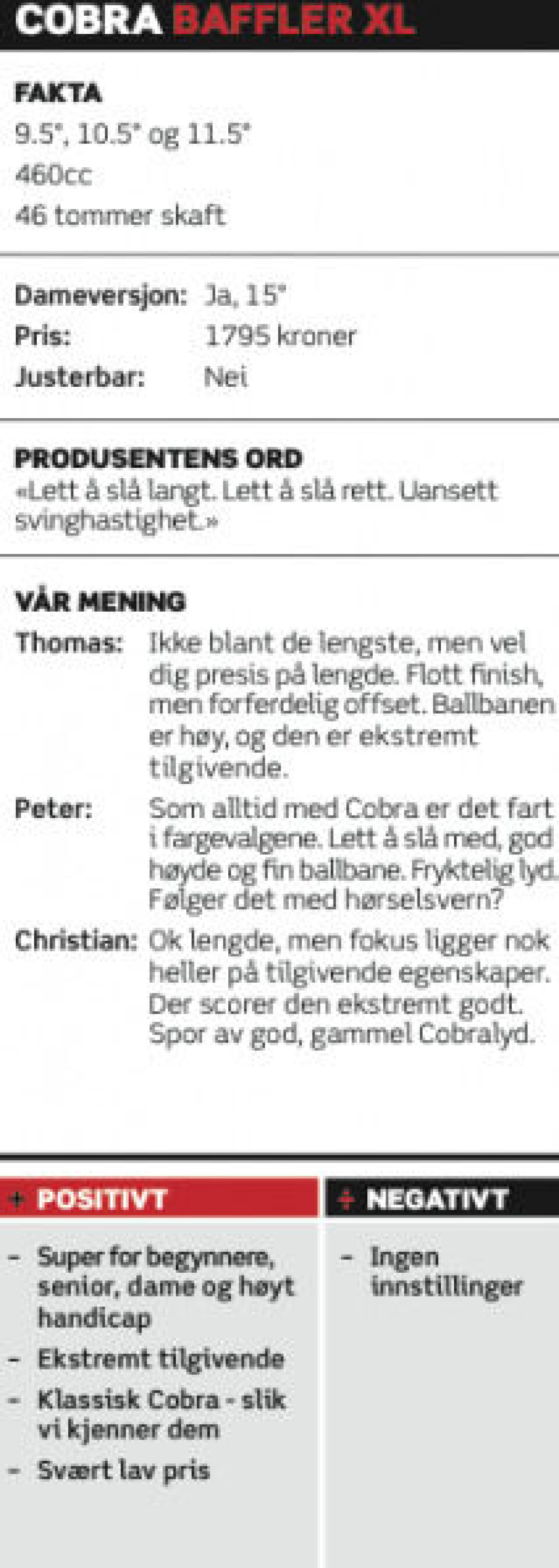 Utstyrstest 2014: Drivere