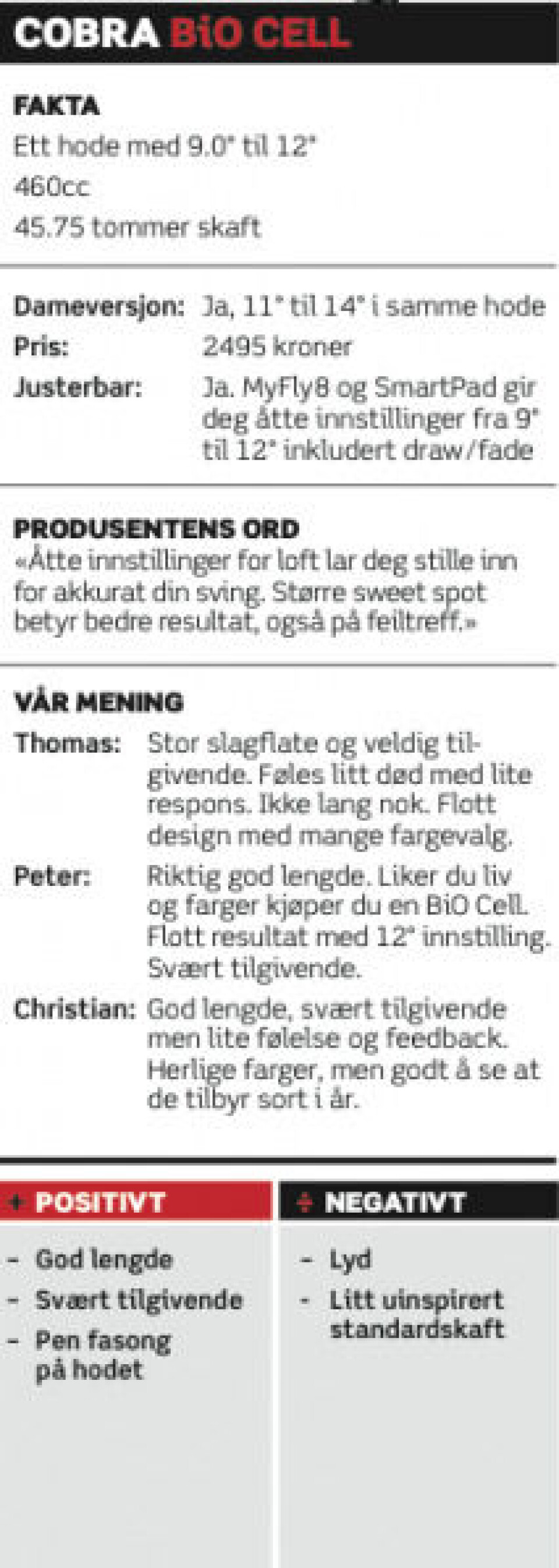Utstyrstest 2014: Drivere