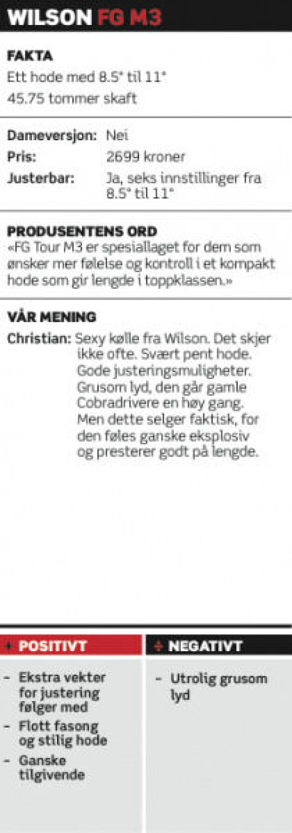 Utstyrstest 2014: Drivere