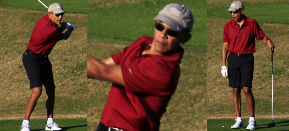 Norske Peter bodde ved golfbanen i California - plutselig så han denne karen på tee!