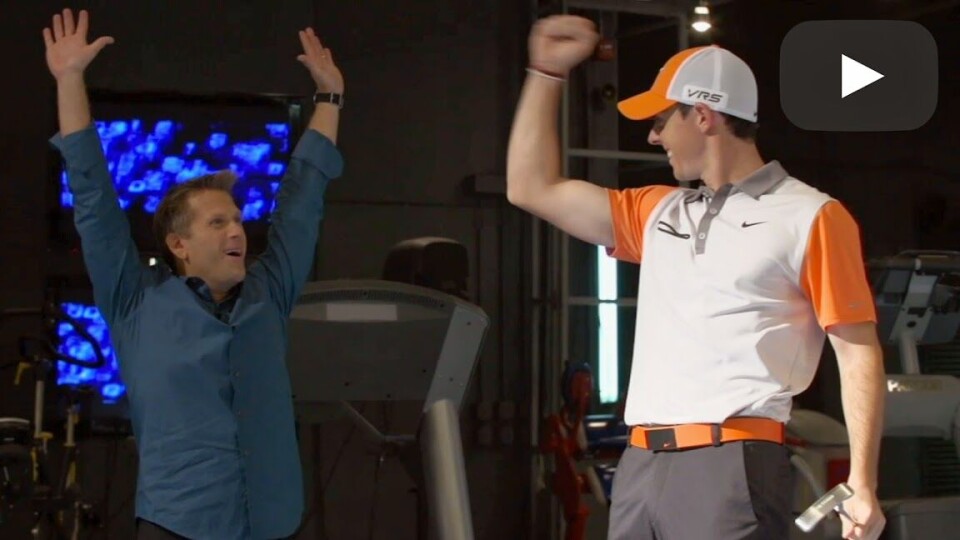 Se McIlroy senke monsterputt - på glass!