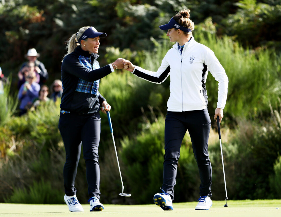 Tutta ble historisk da Europa tok ledelsen i Solheim Cup