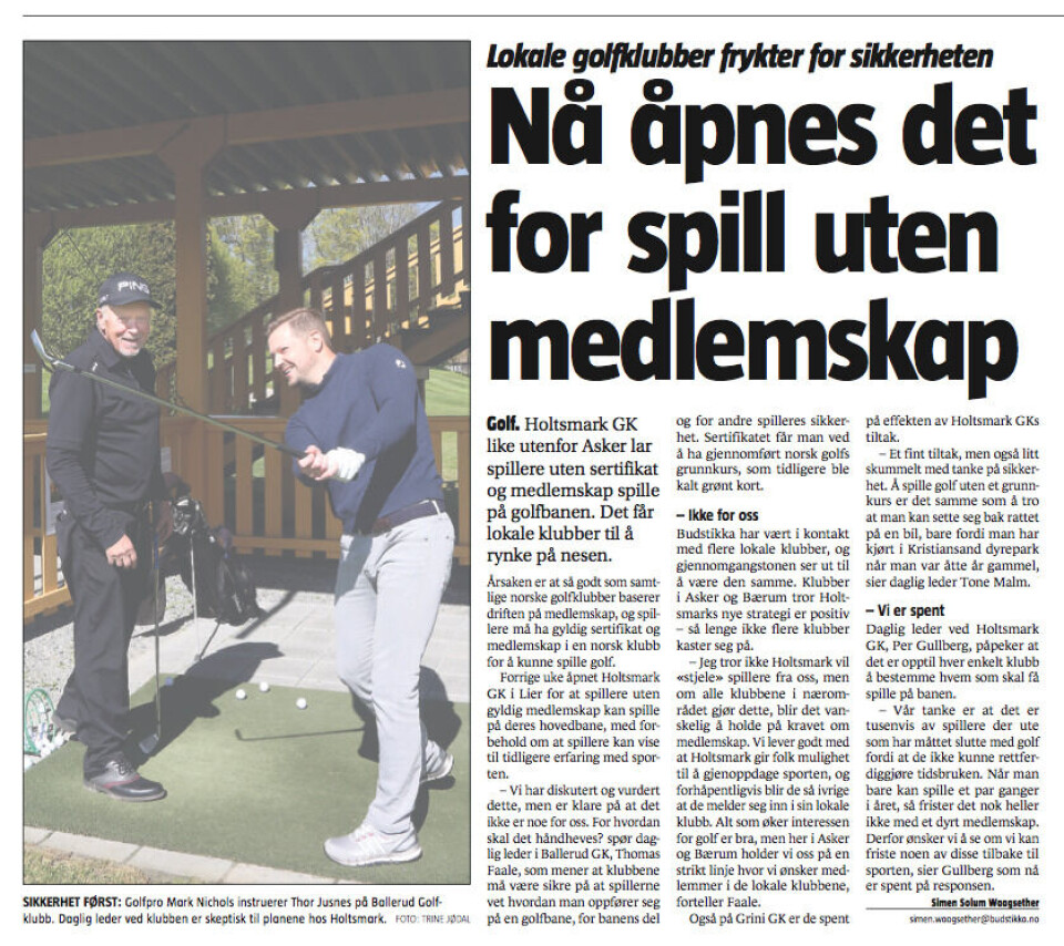 Kommentar: Fullt opprør i golf-Norge?
