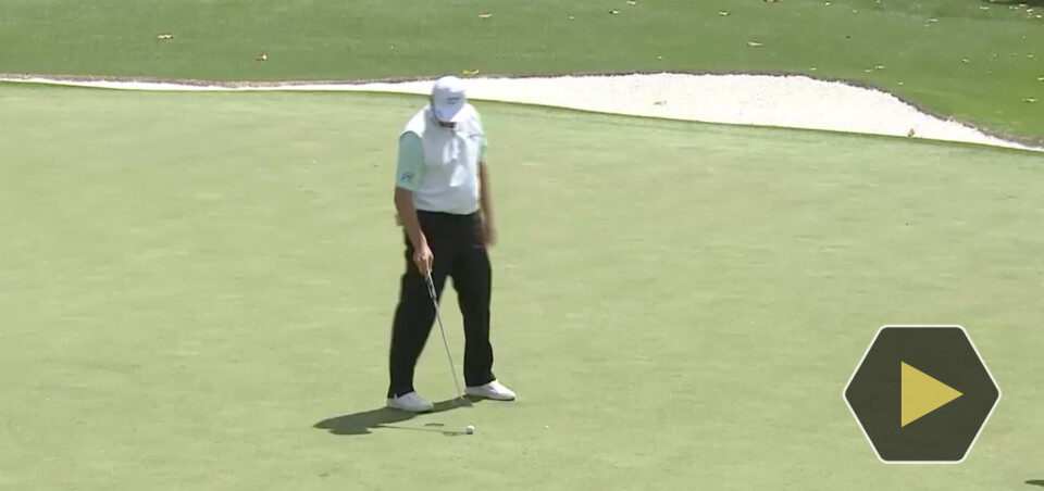 Fikk yips-anfall: Se Ernie Els seks-putte (!) fra en meter