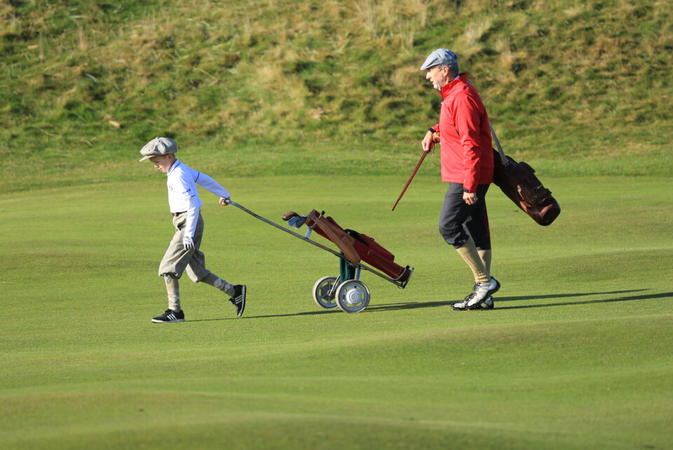 Norsk deltager i hickory-VM på Carnoustie