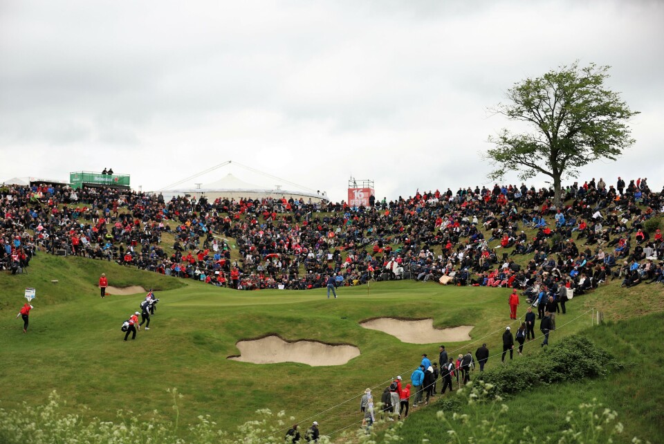 Kofstad ga publikum valuta for pengene med eagle på tourens feteste golfhull