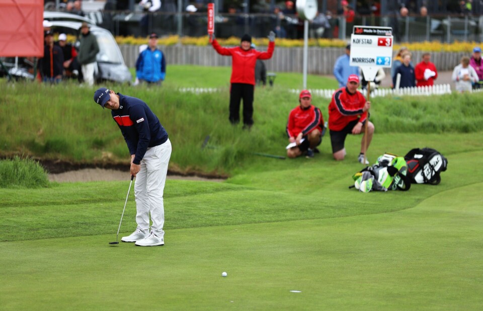 Kofstad ga publikum valuta for pengene med eagle på tourens feteste golfhull