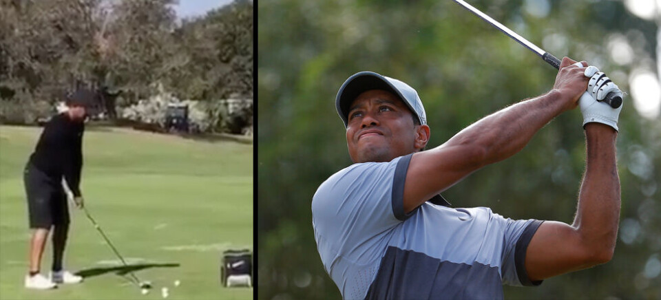 Nå trener Tiger med TaylorMade-køller