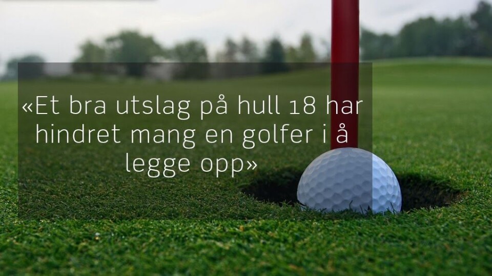 Gullkorn fra golfmunn!