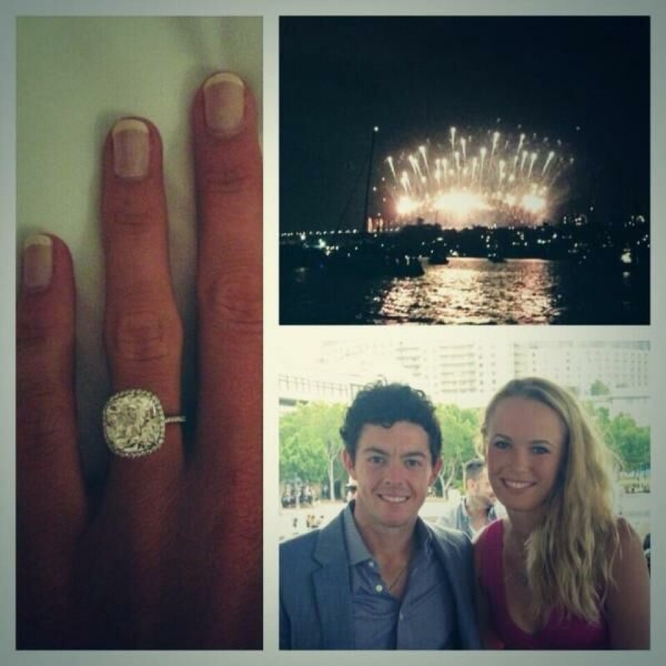 Wozniacki sa ja til McIlroy