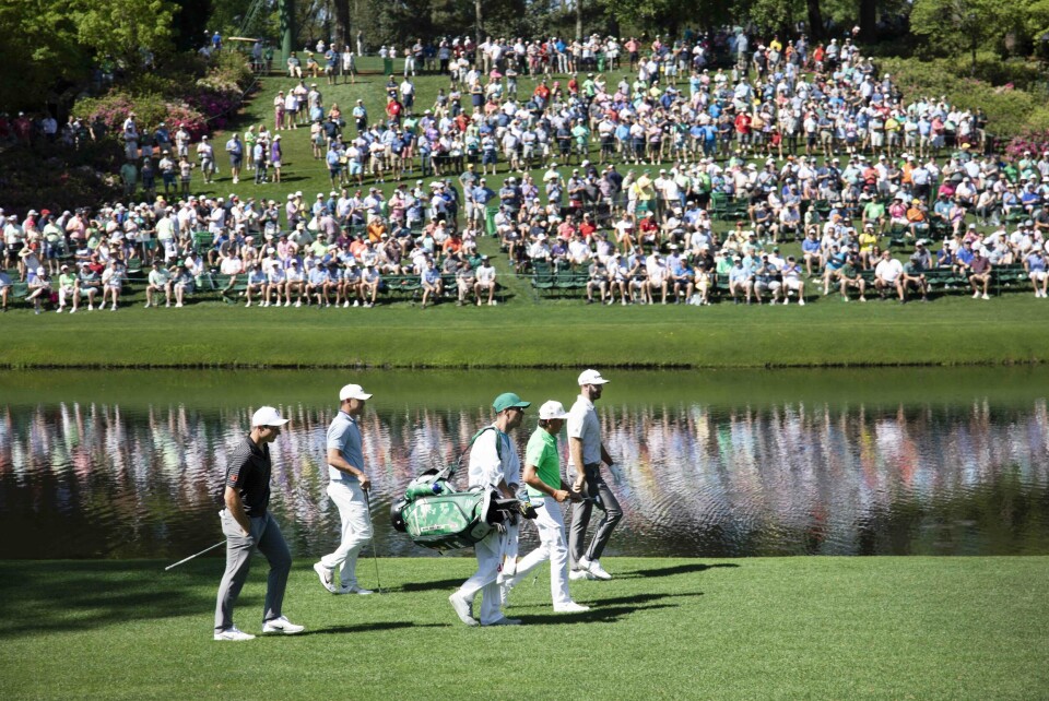 On the tee: Dustin Johnson. Brooks Koepka. Rickie Fowler...Viktor Hovland!