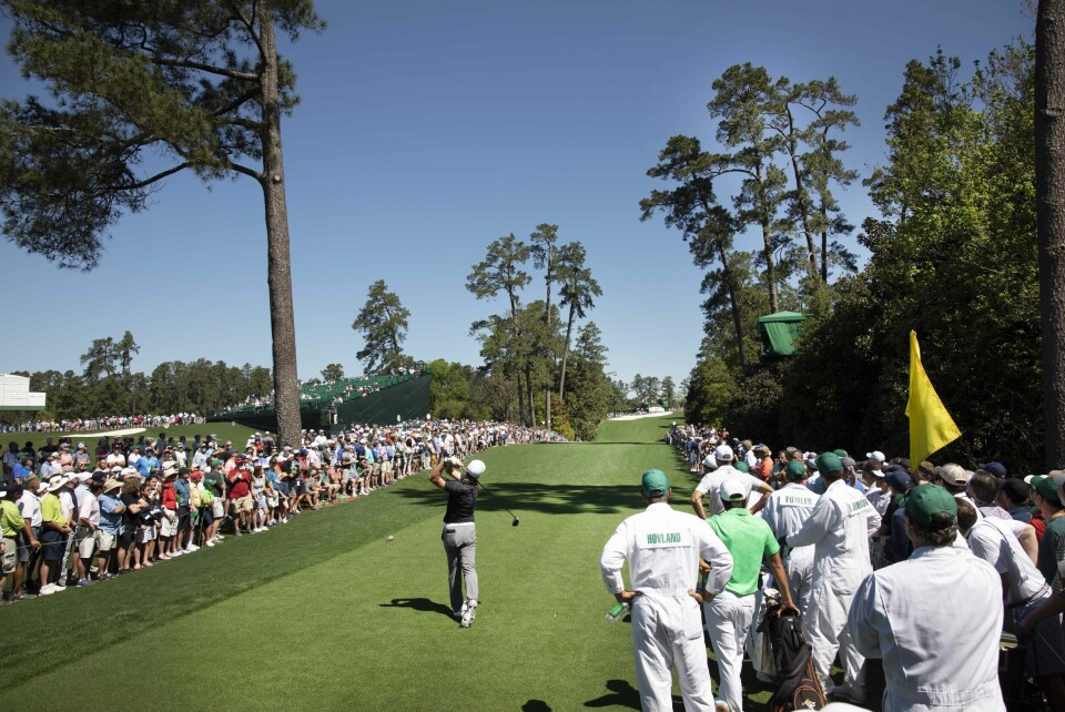 On the tee: Dustin Johnson. Brooks Koepka. Rickie Fowler...Viktor Hovland!