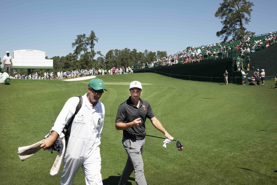 On the tee: Dustin Johnson. Brooks Koepka. Rickie Fowler...Viktor Hovland!