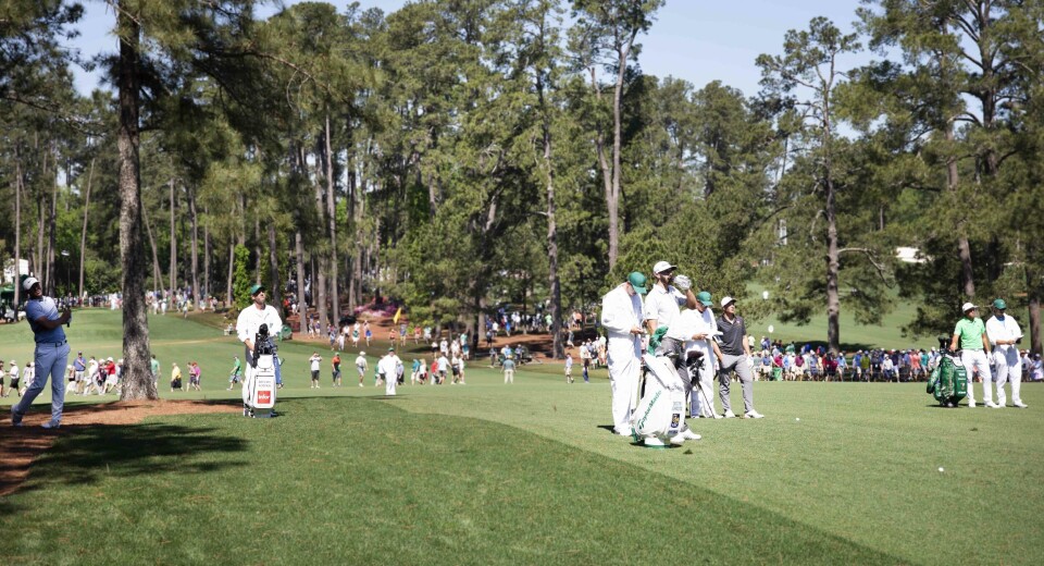 On the tee: Dustin Johnson. Brooks Koepka. Rickie Fowler...Viktor Hovland!