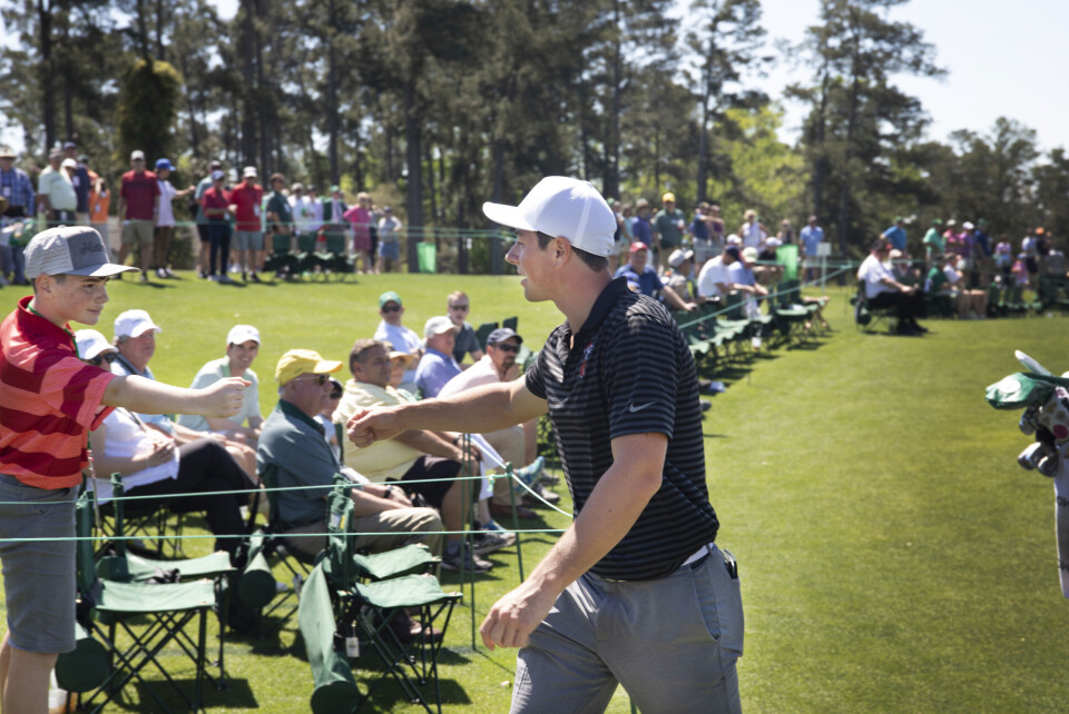 On the tee: Dustin Johnson. Brooks Koepka. Rickie Fowler...Viktor Hovland!