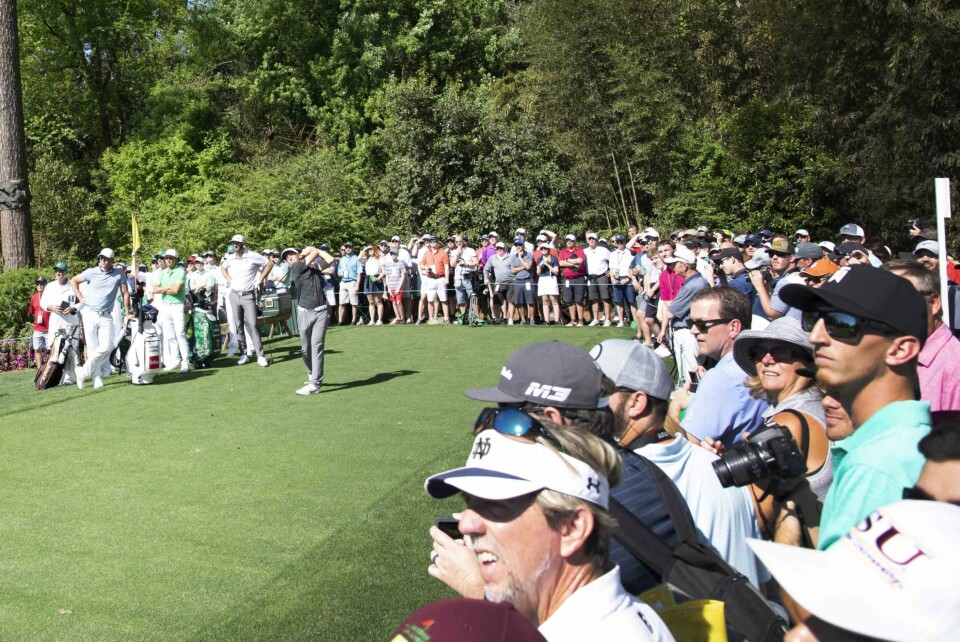 On the tee: Dustin Johnson. Brooks Koepka. Rickie Fowler...Viktor Hovland!
