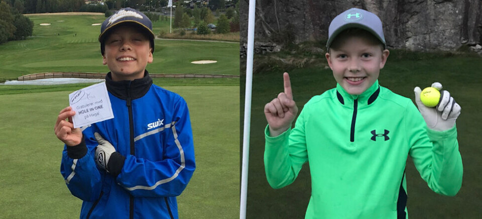 Unggutter med hole-in-one på Sotra og Haga