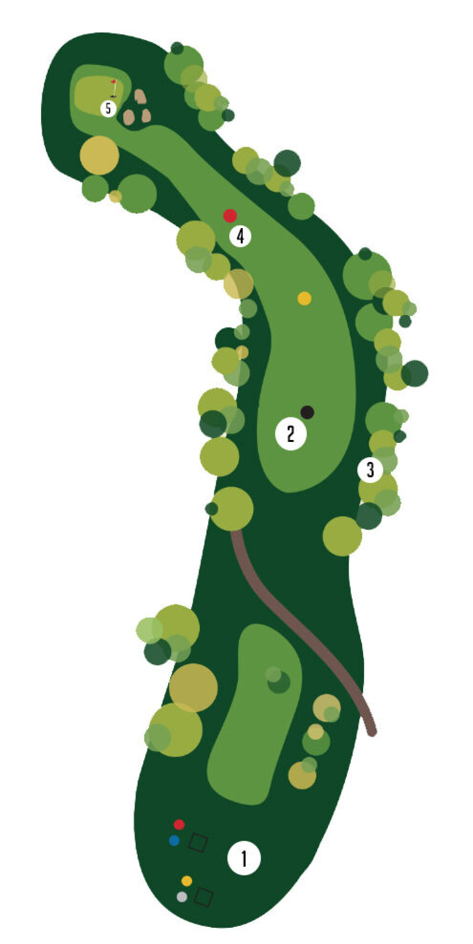 Caddietipset: Slik spiller du et trangt par 5-hull