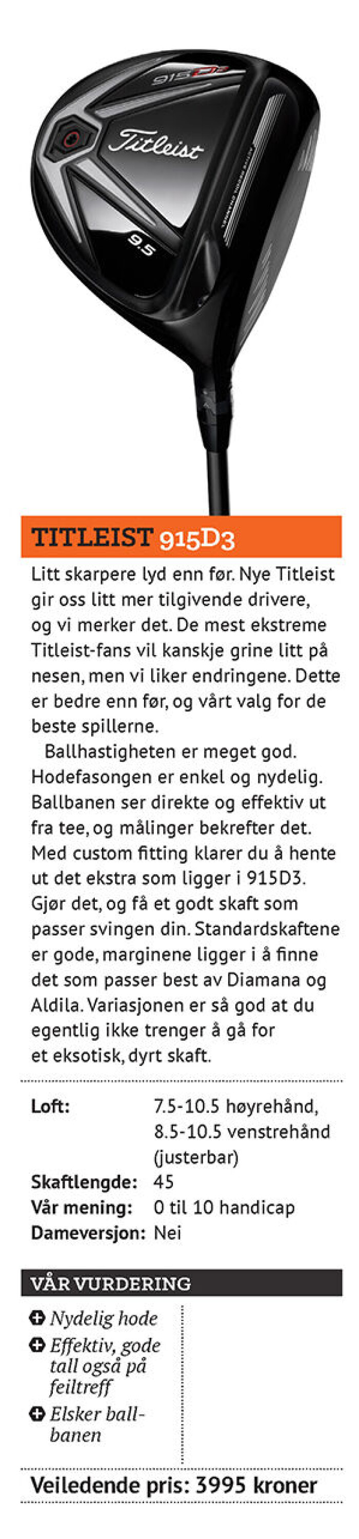 Utstyrstesten 2015: Drivere