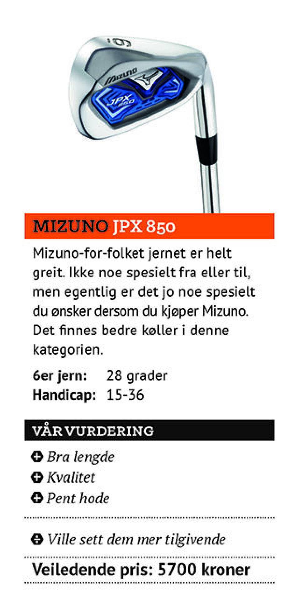 Utstyrstesten 2015: Jernkøller