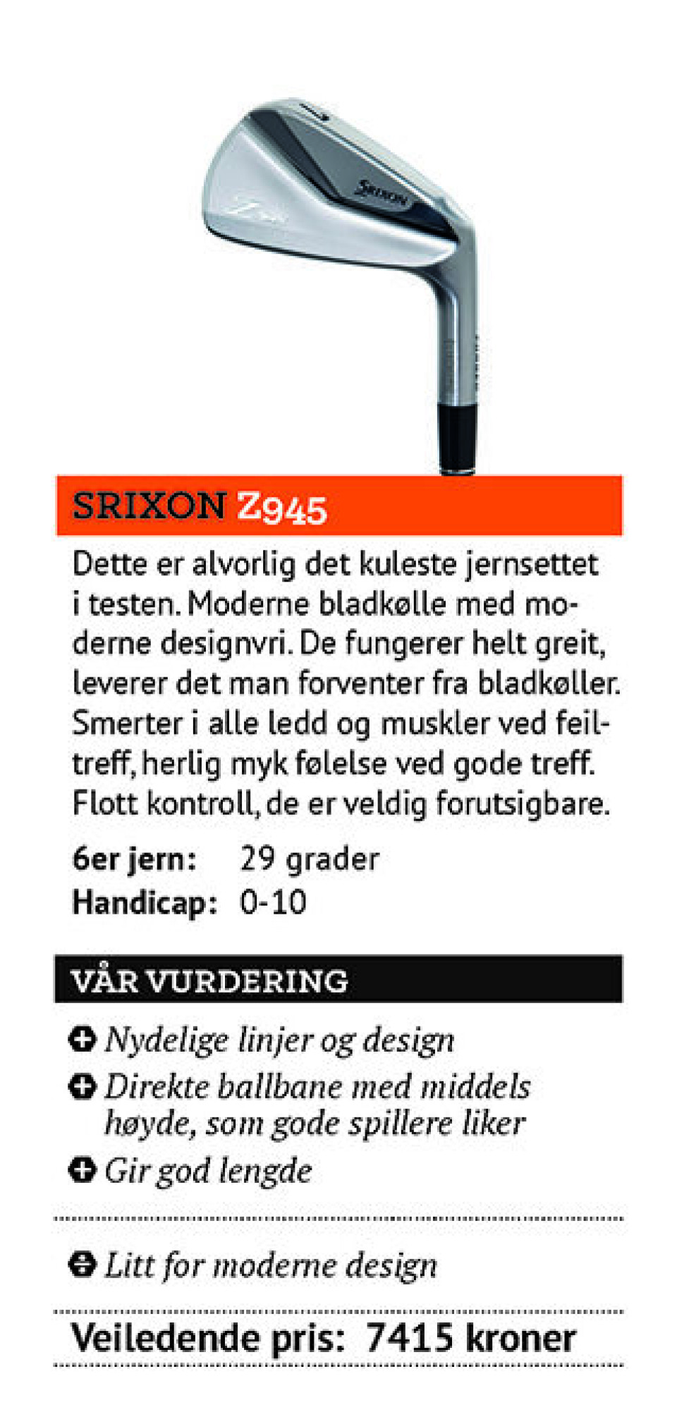 Utstyrstesten 2015: Jernkøller