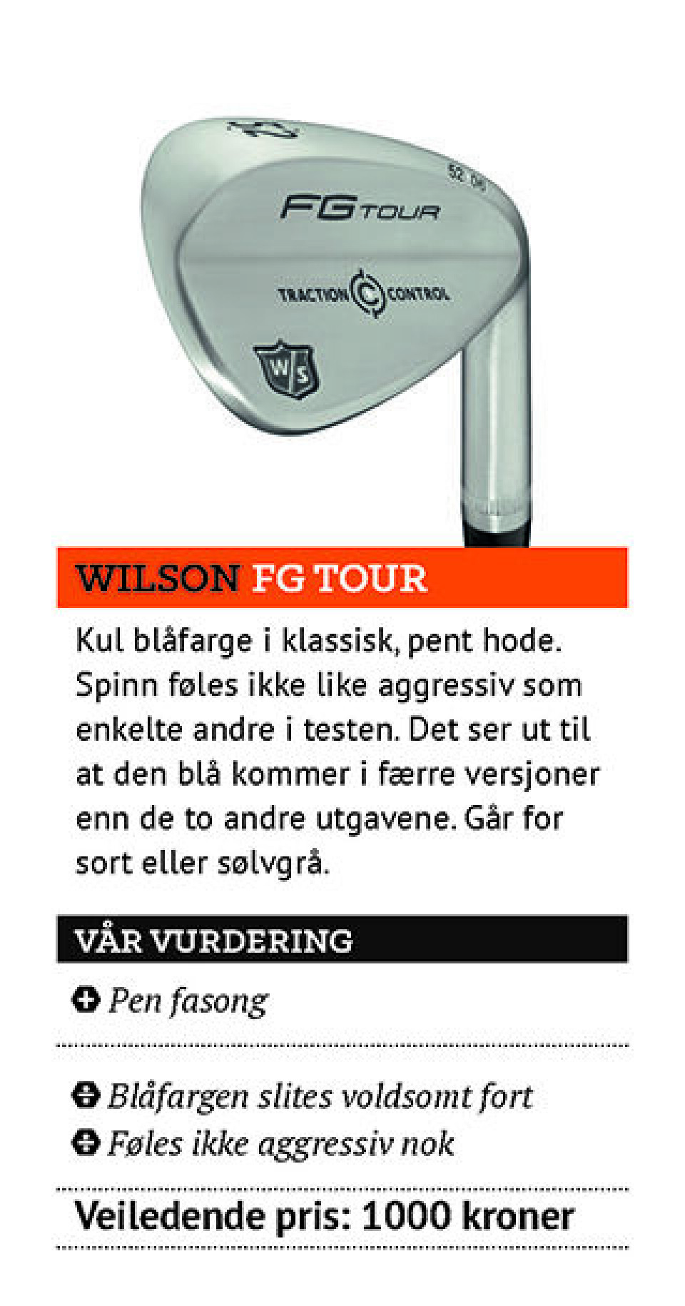 Utstyrstesten 2015: Wedger