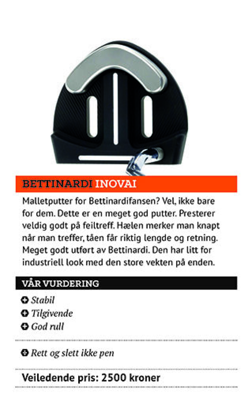 Utstyrstesten 2015: Puttere