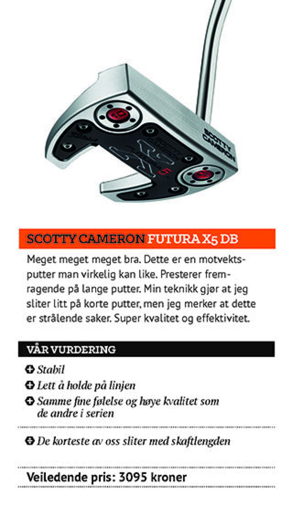 Utstyrstesten 2015: Puttere