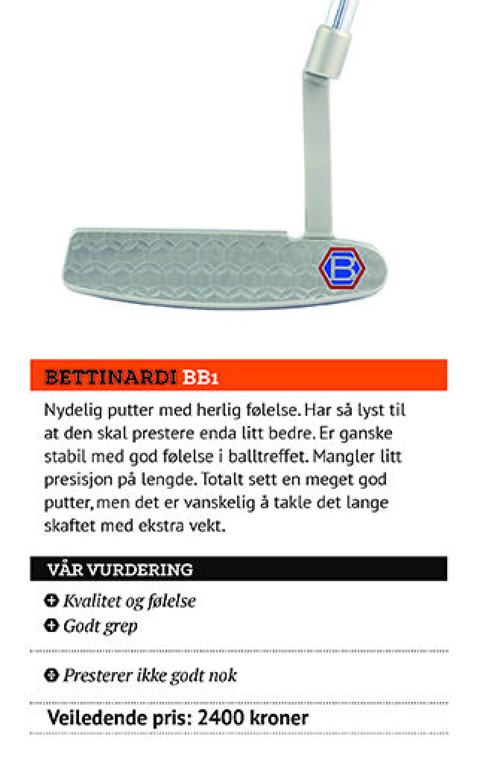 Utstyrstesten 2015: Puttere