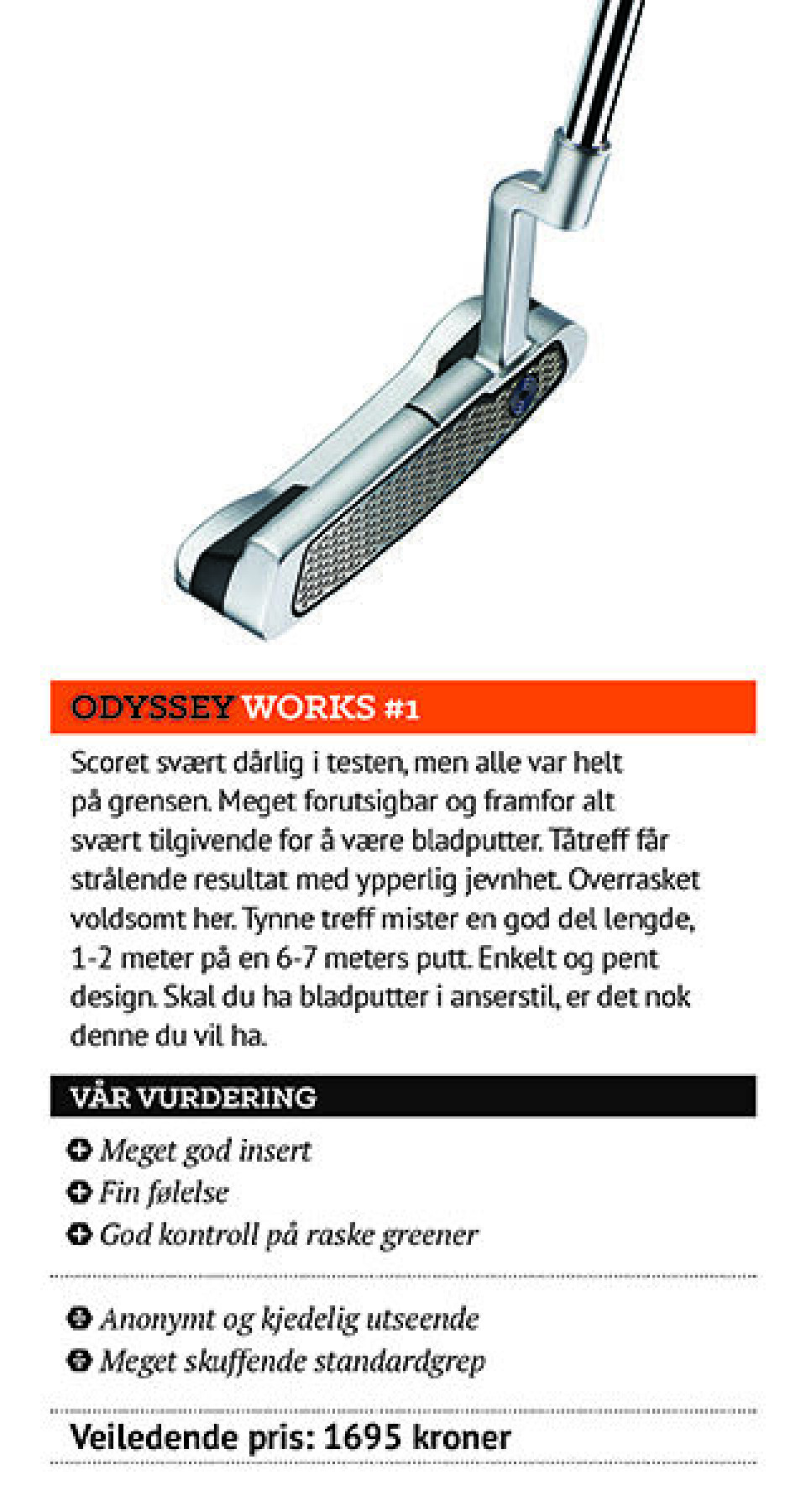 Utstyrstesten 2015: Puttere
