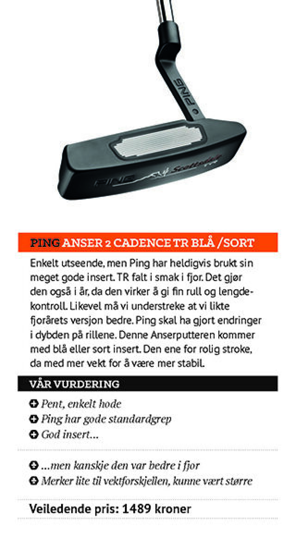 Utstyrstesten 2015: Puttere